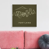 Toile Portland Skyline (Insitu(Salon))