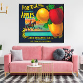 Toile Portola Apple Étiquette Crate (Insitu(Salon))