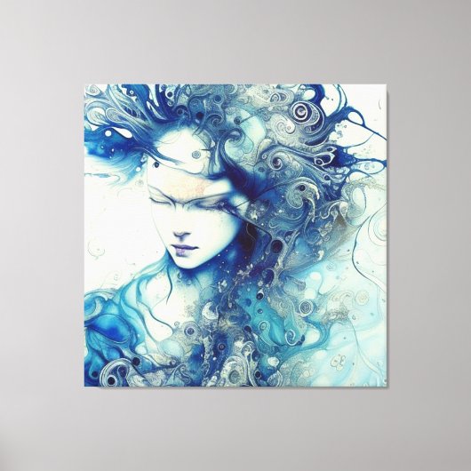 Toile Portrait abstrait (Recto)