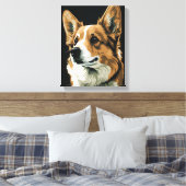 Toile Portrait abstrait de Corgi (Insitu(Chambre))