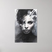 Toile Portrait Abstrait d'une femme (Recto)