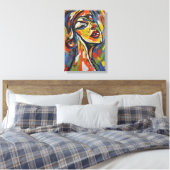 Toile Portrait Abstrait gras - Art expressionniste (Insitu(Chambre))