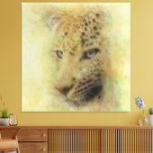 Toile  Portrait aquarelle de léopard africain  (Insitu(Salon))