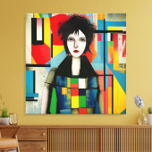 Toile Portrait art moderne (Insitu(Salon))