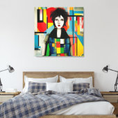 Toile Portrait art moderne (Insitu(Chambre))