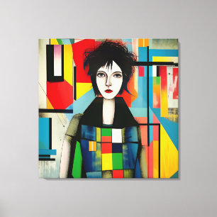 Toile Portrait art moderne