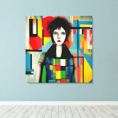 Toile Portrait art moderne (Insitu (Plancher de Bois))