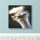 Toile Portrait Artistique Ostrich Avec Expression Goofy (Insitu (Plancher de Bois))