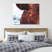 Toile portrait Brown de vache (Insitu(Chambre))