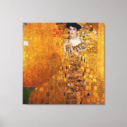 Toile Portrait d'Adele Bloch-Bauer par Gustav Klimt (Recto)
