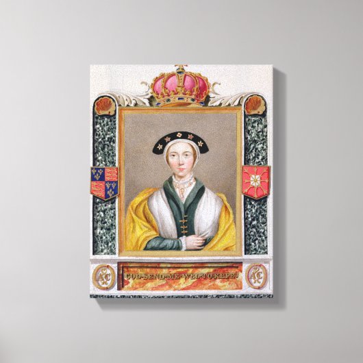 Toile Portrait d'Anne de Cleves (1515-57) 4e Reine de (Recto)