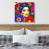 Toile Portrait d'art pop (Insitu(Chambre))