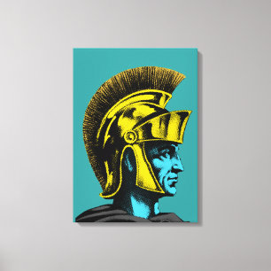Toile Portrait d'art pop gladiateur romain