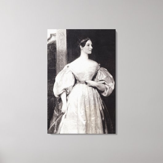 Toile Portrait d'Augusta Ada Byron (Recto)