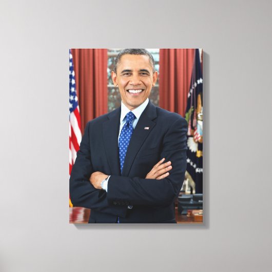 Toile Portrait de Barack Obama (Recto)