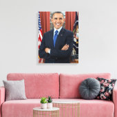 Toile Portrait de Barack Obama (Insitu(Salon))