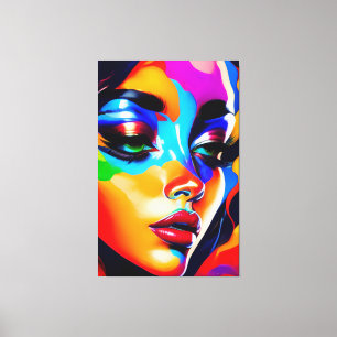 Toile Portrait de Beauté
