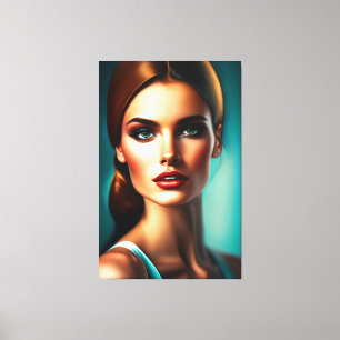 Toile Portrait de Beauté