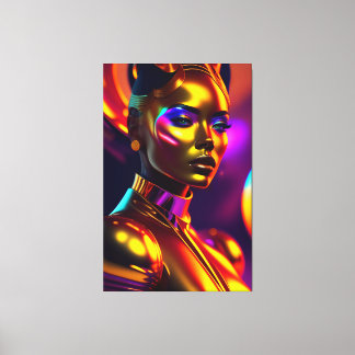 Toile Portrait de Beauté