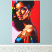 Toile Portrait de Beauté (Insitu (Plancher de Bois))