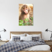 Toile Portrait de bébé singe des neiges (Insitu(Chambre))
