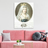 Toile Portrait de Blanche de Castille (1185-1252) engrav (Insitu(Salon))