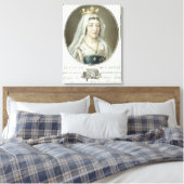 Toile Portrait de Blanche de Castille (1185-1252) engrav (Insitu(Chambre))