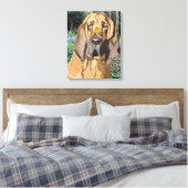 Toile Portrait de Bloodhound (Insitu(Chambre))