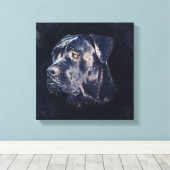Toile Portrait de Cane Corso (Insitu (Plancher de Bois))