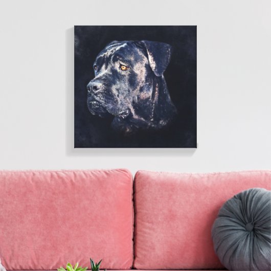 Toile Portrait de Cane Corso (Insitu(Salon))