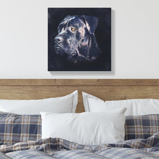 Toile Portrait de Cane Corso (Insitu(Chambre))