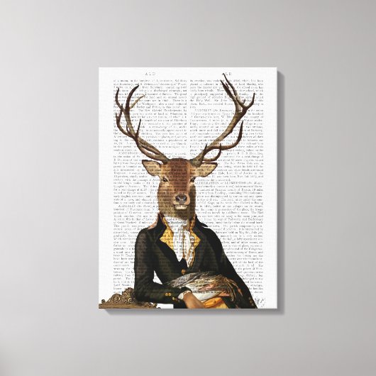 Toile Portrait de cerfs (Recto)