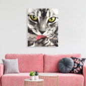 Toile Portrait de chat (Insitu(Salon))