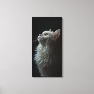 Toile Portrait de Chat Majestueux Force & Confiance Roya