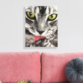 Toile Portrait de chat mignon. Personnaliser l'impressio (Insitu(Salon))