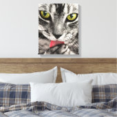 Toile Portrait de chat mignon. Personnaliser l'impressio (Insitu(Chambre))