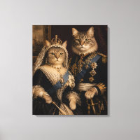 Portrait de chats de la reine Victoria et du princ