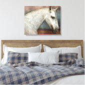 Toile Portrait de Cheval Andalou Gris Dappé (Insitu(Chambre))