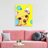 Toile Portrait de chien Chihuahua (Insitu(Salon))