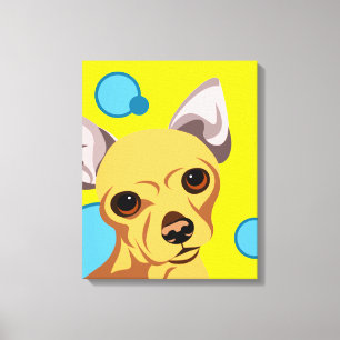 Toile Portrait de chien Chihuahua