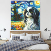 Toile Portrait de chien chinois étoilé japonais - Portra (Insitu(Chambre))