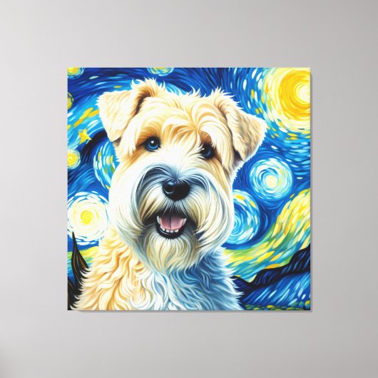 Toile Portrait de chien de Terrier, revêtu d'une couche  (Recto)