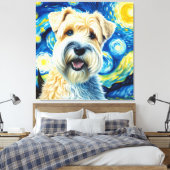Toile Portrait de chien de Terrier, revêtu d'une couche  (Insitu(Chambre))