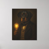 Toile Portrait de chien personnalisé - Style Noble (Recto)