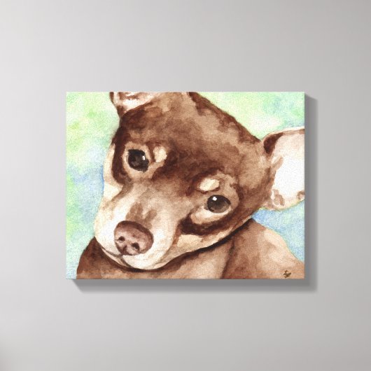 Toile Portrait de Chihuahua (Recto)