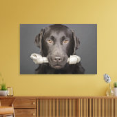 Toile Portrait de chocolat labrador (Insitu(Salon))
