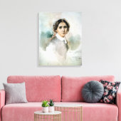 Toile Portrait de Clara Schumann 1853 (Insitu(Salon))