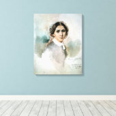 Toile Portrait de Clara Schumann 1853 (Insitu (Plancher de Bois))