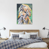 Toile Portrait de Cocker Spaniel Doré (Insitu(Chambre))