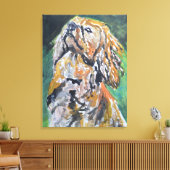 Toile Portrait de Cocker Spaniel Doré (Insitu(Salon))